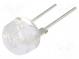 LED  10mm  kaltweiß  80000mcd  17°  Front  gewölbt  8000-17000K