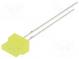 LED  rechtwinklig  1,8x7,05mm  gelb  150÷220mcd  30°  Front  flach