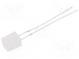 LED  quadratisch  5x5x7mm  gelb  150÷220mcd  140°  Front  flach