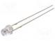 LED  3mm  gelb  750÷1000mcd  140°  Front  flach  Rastermaß  2,54mm