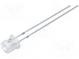 LED  5mm  gelb  750÷1000mcd  140°  20mA  1,8÷2,6V  Front  flach
