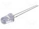 LED  5mm  gelb  4500÷6000mcd  30°  20mA  2,9÷3,6V  Front  gewölbt