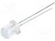 LED  8mm  gelb  7000÷9000mcd  30°  Front  gewölbt  Rastermaß  2,54mm