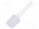 LED  10mm  gelb  500÷750mcd  180°  Front  flach  Rastermaß  2,54mm