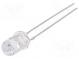 LED  5mm  gelb  1120÷1560mcd  30°  10÷15mA  12V  Front  gewölbt