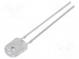 LED  oval  5,2x3,8mm  gelb  2180÷4200mcd  100/40°  Front  gewölbt