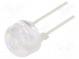 LED  10mm  gelb  90000÷120000mcd  12°  Front  gewölbt
