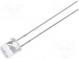 LED  5mm  gelb  330÷750mcd  140°  20mA  1,8÷2,4V  Front  flach