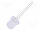 LED  7,8mm  bipolar  gelb  12000÷14400mcd  30°  Front  gewölbt