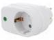 Steckdosenleiste  Absichernd  Buchsen  1  230VAC  16A  Farbe  weiss