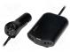 Автомобильны блок питания  гнездо USB A x4  5В/2,4А  черный