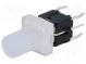 Schalter  für Tastatur  Pos  2  DPST-NO  0,05A/12VDC  farblos  LED