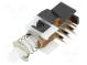 Schalter  Druck  Pos  2  DPDT  1A/15VDC  ON-(ON)  Kontakte  Messing
