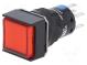 Schalter  Druck  Pos  2  5A/250VAC  ON-ON  IP65  Bel  LED  rot  24V