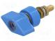 Laborklemme  blau  1kVDC  63A  Isolation  Polycarbonat  Gewinde  M6