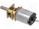 Motor  DC  mit Übersetzer  HP  6VDC  1,6A  Achse  D Schnitt