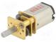 Motor  DC  mit Übersetzer  HPCB 12V  12VDC  750mA  Achse  D Schnitt