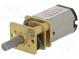 Motor  DC  mit Übersetzer  HPCB 6V  6VDC  1,5A  Achse  D Schnitt