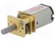 Motor  DC  mit Übersetzer  HPCB 6V  6VDC  1,5A  Achse  D Schnitt