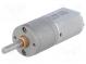 Motor  DC  mit Übersetzer  POLOLU 20D  6VDC  3,2A  Achse  D Schnitt