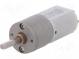 Motor  DC  mit Übersetzer  12VDC  1,6A  Achse  D Schnitt  Achse  4mm