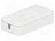 Gehäuse  Verbindungsdose  X 49mm  Y 25,5mm  Z 11mm  ABS  weiss