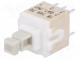Schalter  für Tastatur  Pos  2  DPDT  0,1A/32VDC  weiss  Fehlen  THT