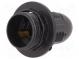 Fassung  für Leuchtmittel  E14  mit Flansch  Korpus  schwarz