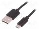 Kabel  USB 2.0  USB A-Stecker, Micro-USB-B-Stecker  250mm