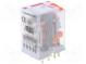 Relais  elektromagnetisch  4PDT  USpule  6VDC  6A/250VAC  0,9W