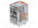 Relais  elektromagnetisch  4PDT  USpule 230VAC  6A/250VAC  IP40