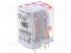 Relais  elektromagnetisch  4PDT  USpule 230VAC  6A/250VAC  IP40