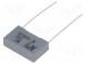 Kondensator  Polyester  10nF  250VAC  1kVDC  Rastermaß  15mm  ±10%