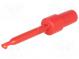 Messgreifer  Haken  3A  60VDC  rot  Ber.Halt  max.1,7mm  2mm