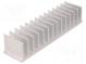 Radiator  geprägt  gerippt  L 40mm  W 165mm  H 35mm  Aluminium