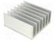 Radiator  geprägt  gerippt  L 80mm  W 78mm  H 35mm  Aluminium
