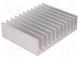 Radiator  geprägt  gerippt  L 100mm  W 124mm  H 35mm  Aluminium