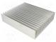 Radiator  geprägt  gerippt  L 220mm  W 190,5mm  H 50mm  Aluminium