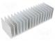 Radiator  geprägt  gerippt  L 60mm  W 190,5mm  H 50mm  Aluminium