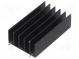 Radiator  geprägt  TO220,TO247  schwarz  L 50mm  W 30mm  H 15mm