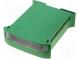 Gehäuse  für DIN-Schiene  Y 101mm  X 35mm  Z 120mm  ABS + PC  grün