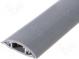 Schutz-Abdeckleisten  grau  L  1m  Mat  PVC  H  6mm  W  20mm  H1  4mm
