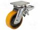 Transportrad  Ø  125mm  W  50mm  H  182mm  Nabe mit Kugellager