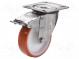 Transportrad  Ø  80mm  W  30mm  H  107mm  Drehrad mit Sperre  122kg