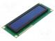 Display  OLED  alphanumerisch  16x2  Abm  122x44x10mm  blau  PIN  16