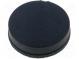 Selbstklebender Fuß  schwarz  Gummi  A  14mm  B  5mm  C  3,6mm