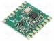 Modul  RF  FM Transceiver  FSK,GFSK,OOK  868MHz  SPI  -120dBm  SMD