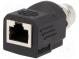 Adapter  RJ45-Buchse,M12 weiblich  Code D-Ethernet  PIN  4