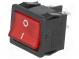 ROCKER  DPST  Pos  2  OFF-ON  6A/250VAC  rot  Neonleuchte 250V  50mΩ