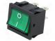 ROCKER  DPST  Pos  2  OFF-ON  6A/250VAC  grün  Neonleuchte  35mΩ